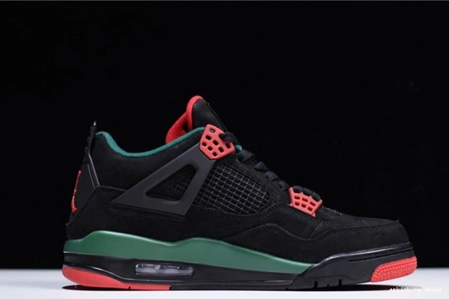Cheap 4 GUCC AQ3816-063 Jordan Red Air NRG Black Green-Varsity Gorge 0729